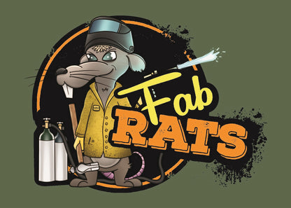Built Not Bought Fab Rats T-Shirt - Light Green