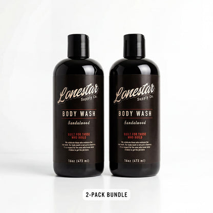 Lonestar Heavy-Duty Body Wash 2-Pack – Natural Degreasing Formula (16oz Bottles) | Lonestar Supply Co