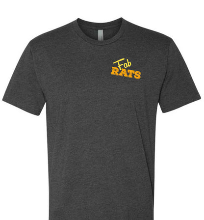 Fab Rats Original Welder Rat Logo T-Shirt - Gray