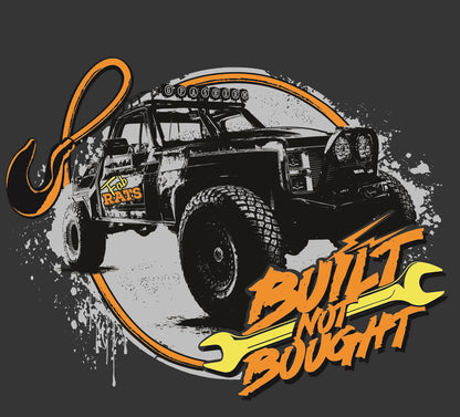 Built Not Bought Fab Rats T-Shirt - Gray