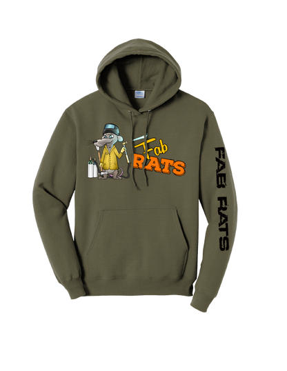 Hoodie Fab Rats Original Welder - Olive Green