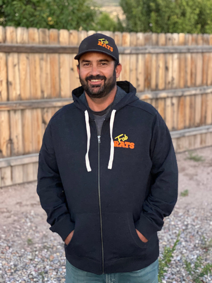Zip Up Fab Rats Original Welder Hoodie - Dark Gray – The Fab Rats