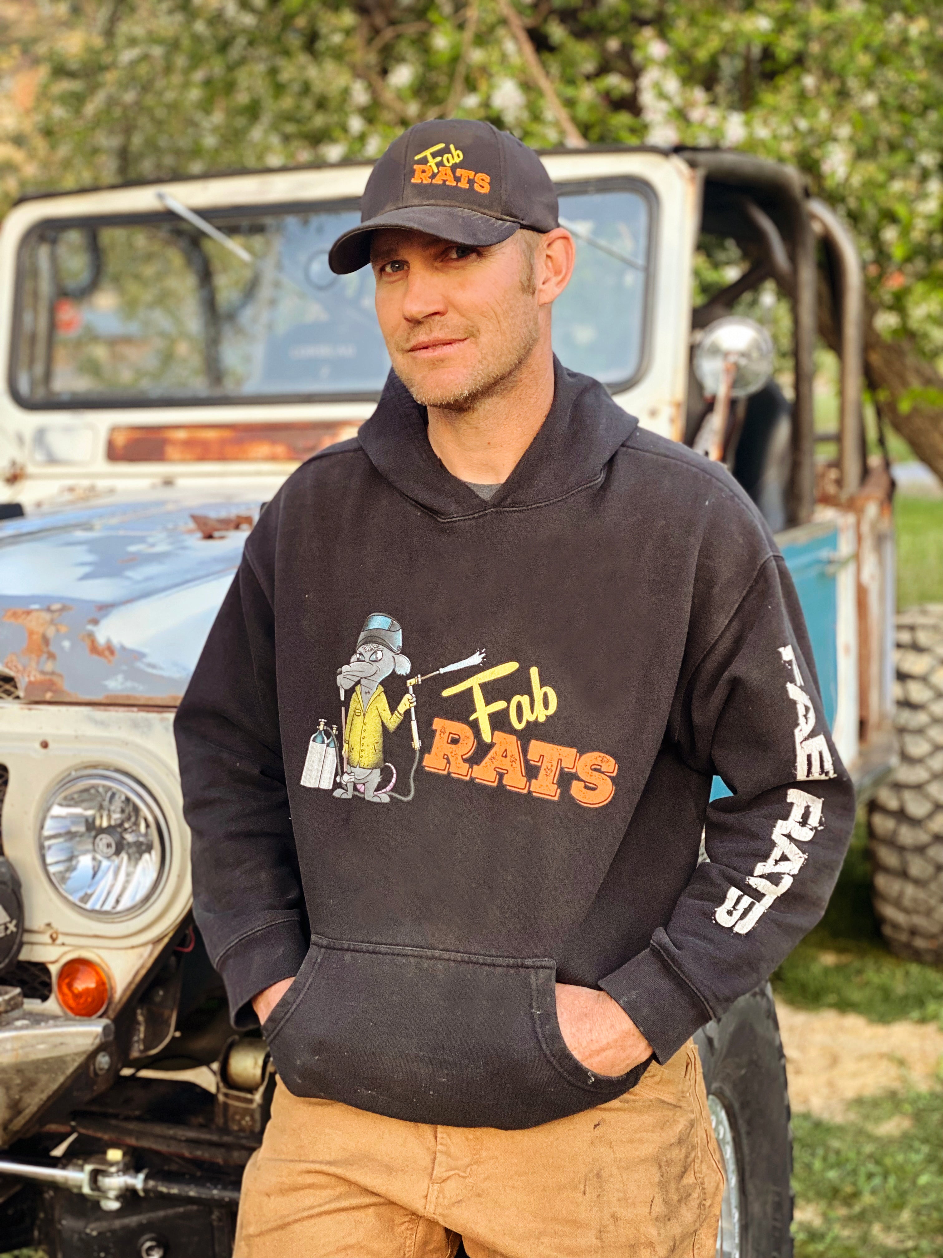 *CLOSE OUT* Fab Rats Heavy Weight Hoodie - Black